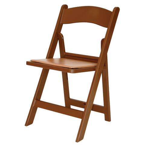 Chair -Rhino Classic Resin Folding -Brown/Brown Seat (4/Box)