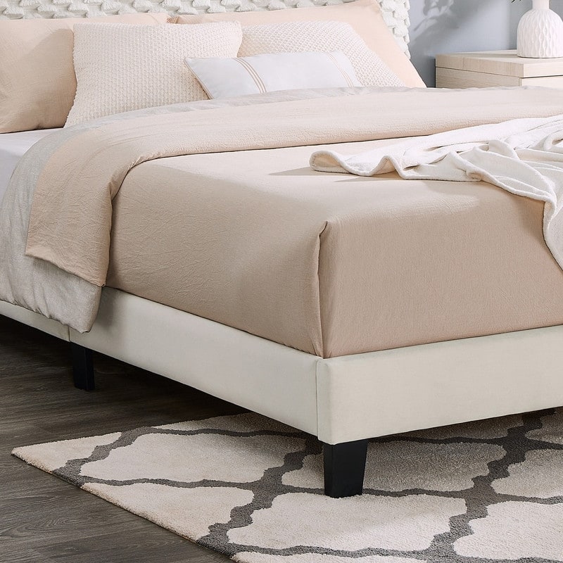 2/3-Piece Bedroom Set, Plush 3D Upholstered Bed with 1/2 Nightstands, Full