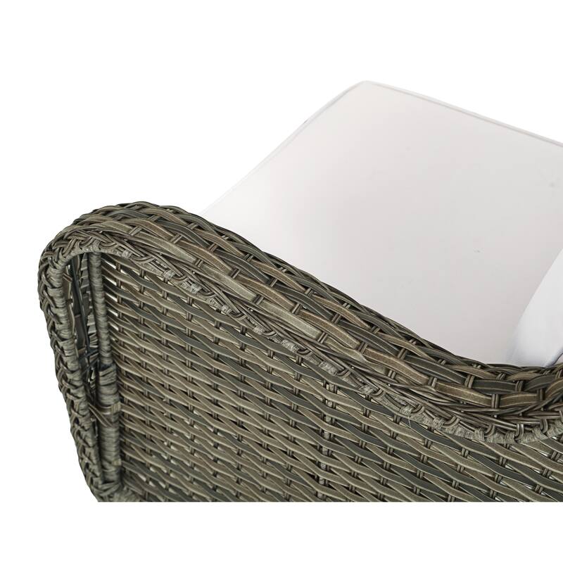 6 Pieces Outdoor Rattan Patio Furniture Set