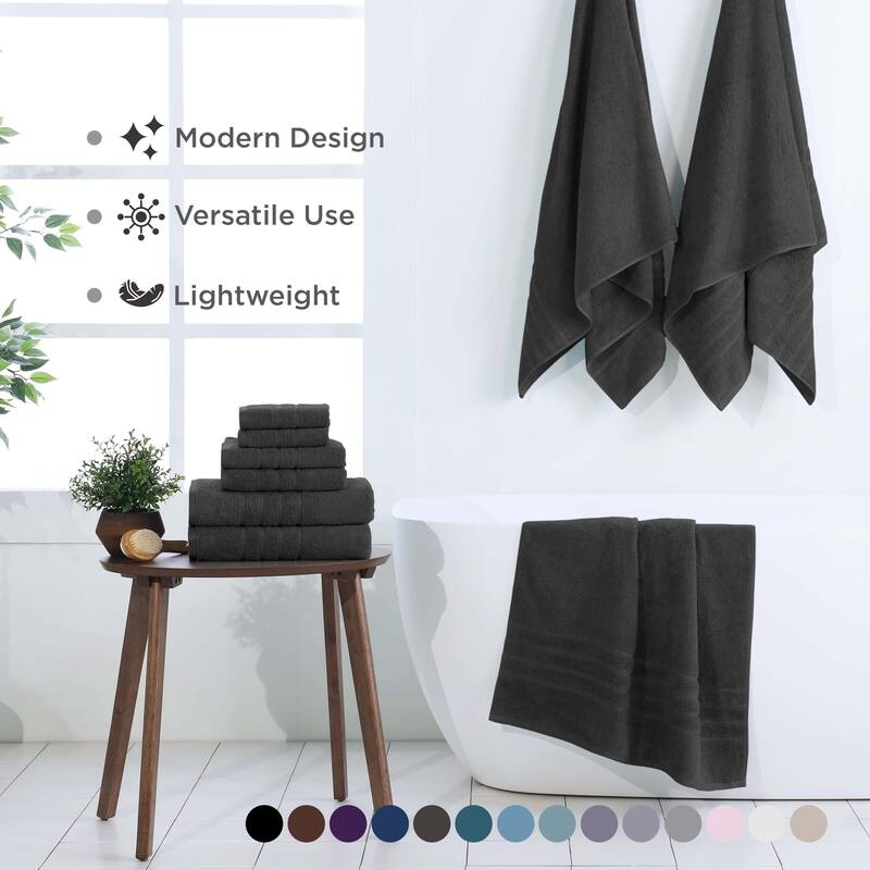 Martex Ultimate Performance Cotton Low-Lint Soft Absorbent Towel Set