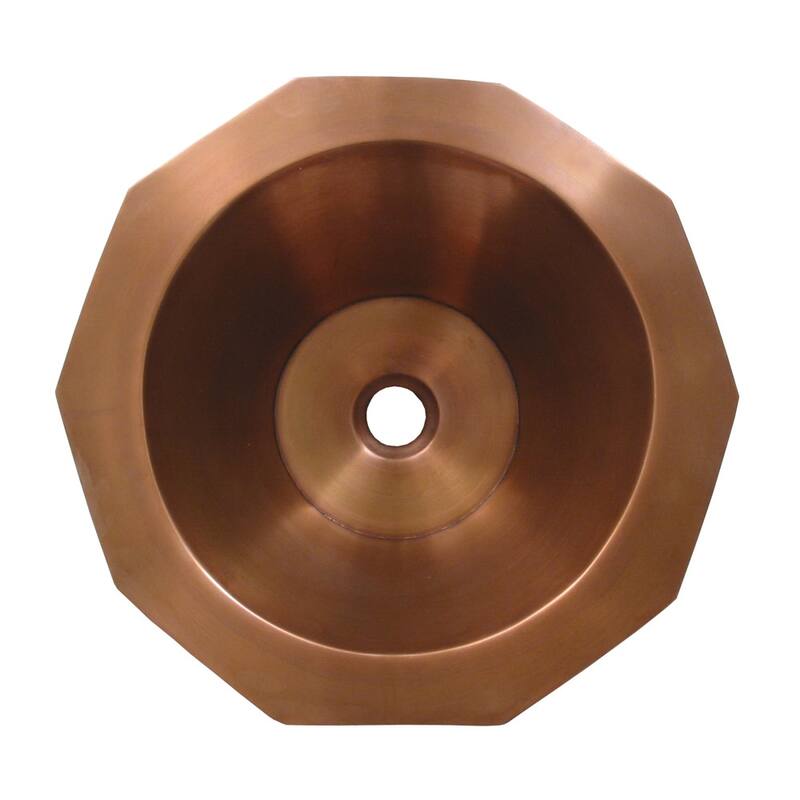Whitehaus WHOCTDWV16 Copperhaus 16" Specialty Copper Drop In Bathroom - Smooth Copper