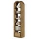 preview thumbnail 7 of 19, 74.8-Inch Arched Tall Bookshelf, 6-Tier Rustic Wooden Bookcase
