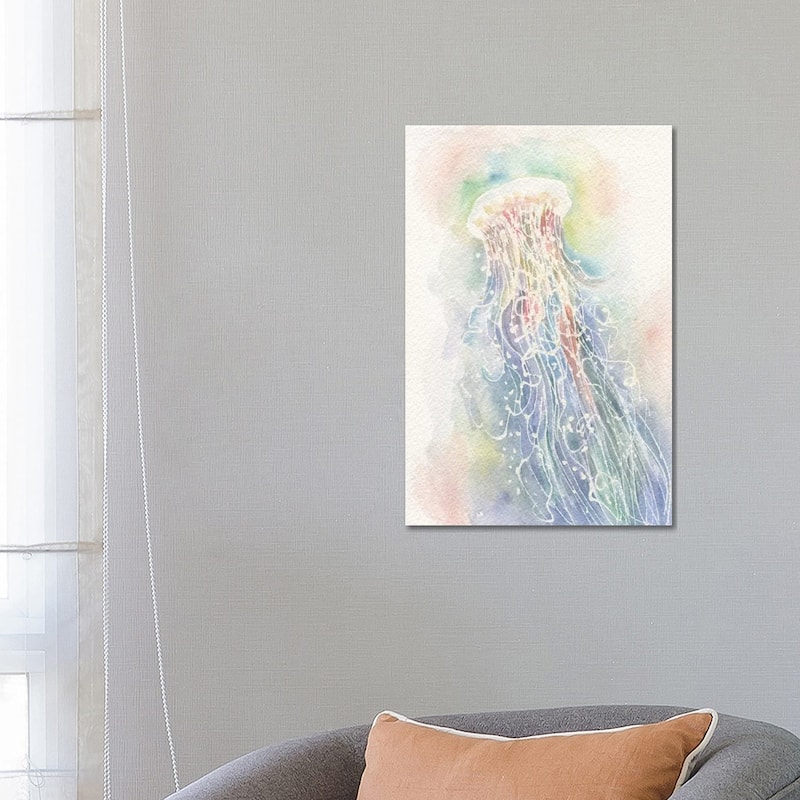 iCanvas "Jellyfish Watercolor" by Stephanie Corfee Canvas Print - 26x18x1.5