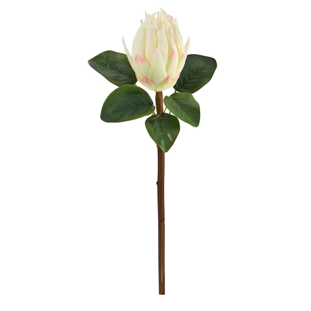 Lotus Artificial Flowers Set of 4 - 28 Inch White Decorative Flowers for Home Decor - 23