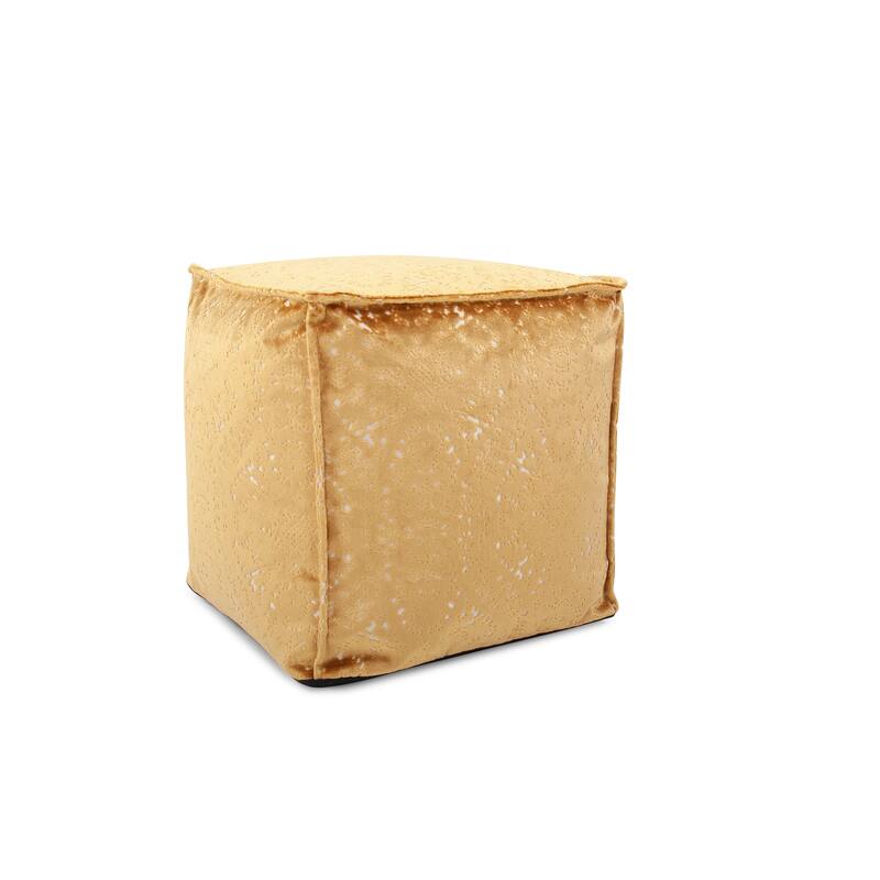 Allan Andrews Square Pouf Pasini Gold