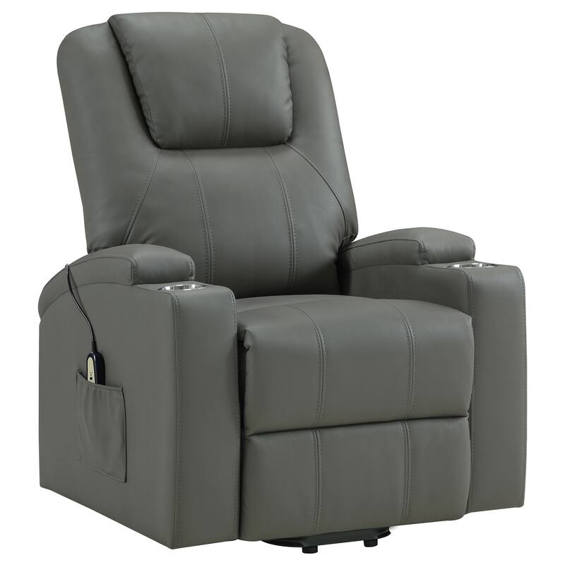 Armstrong Upholstered Power Lift Massage Recliner