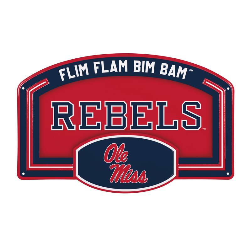 University of Mississippi Embossed Steel Wall Sign, 11" x 17"