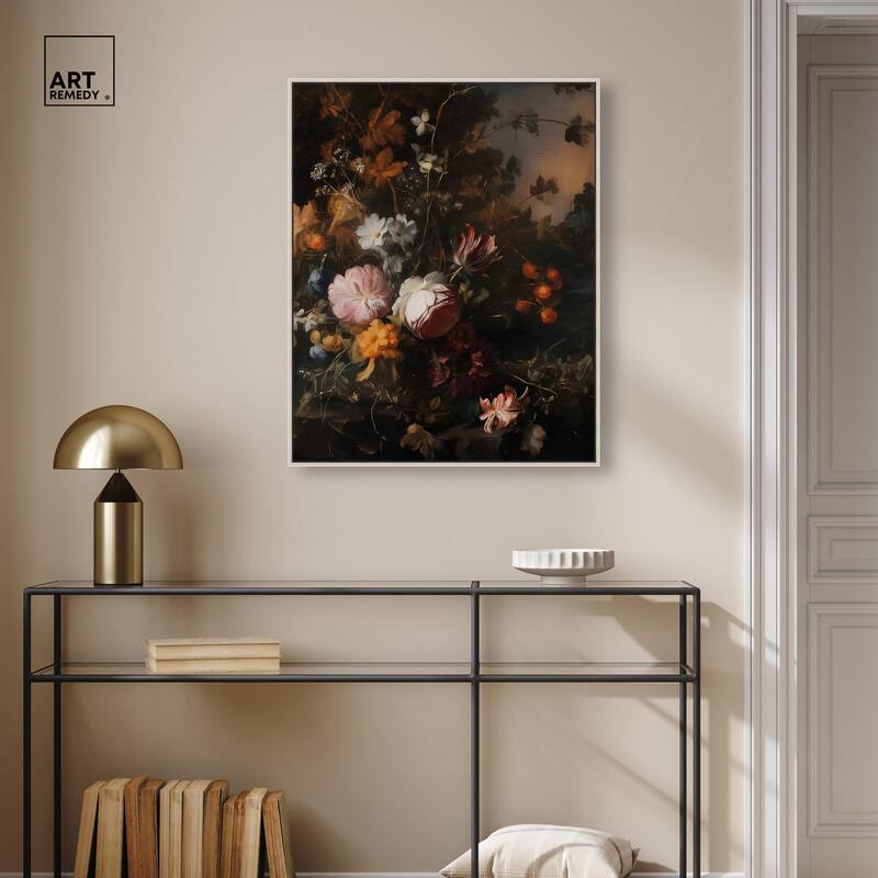 Shadowed Petal Secrets I Canvas by Art Remedy