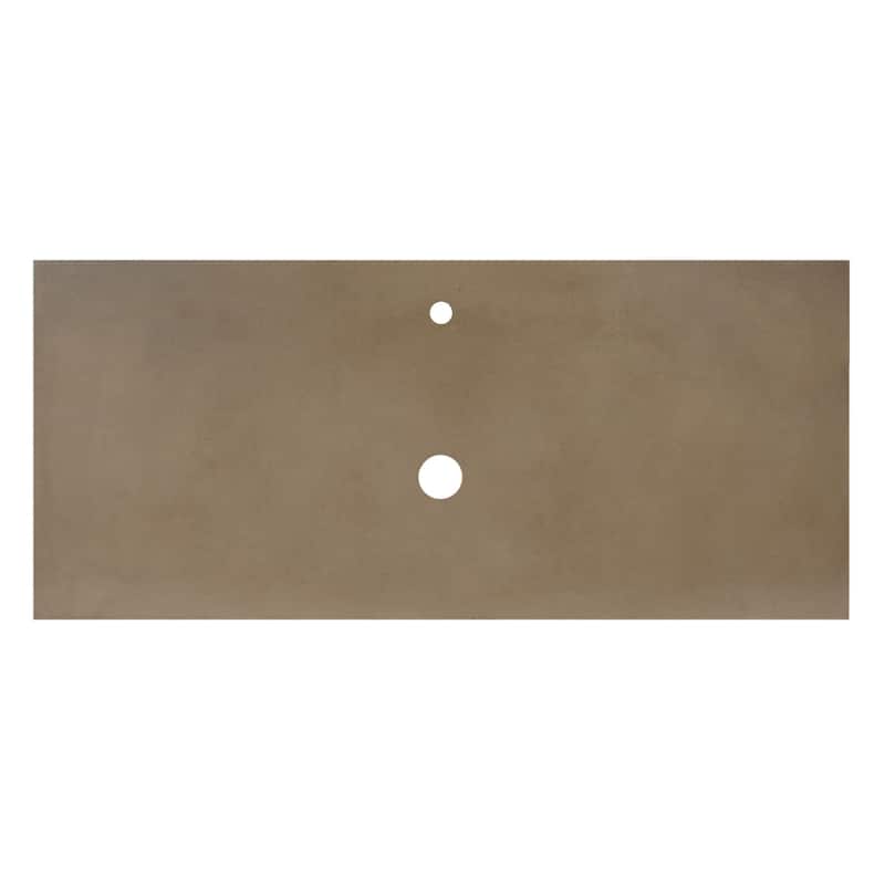 NativeStone Concrete Vanity Top - Vessel Sink Cutout with Single Faucet Hole (Top Only)