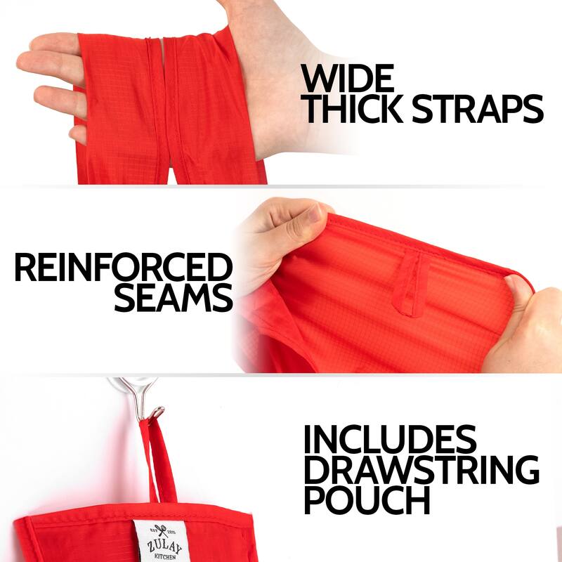 Zulay Kitchen 5 Pack 50 Pound Reusable Grocery Bags
