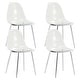 preview thumbnail 38 of 37, Modern Minimalist Transparent Dining Chairs Set of 4/6