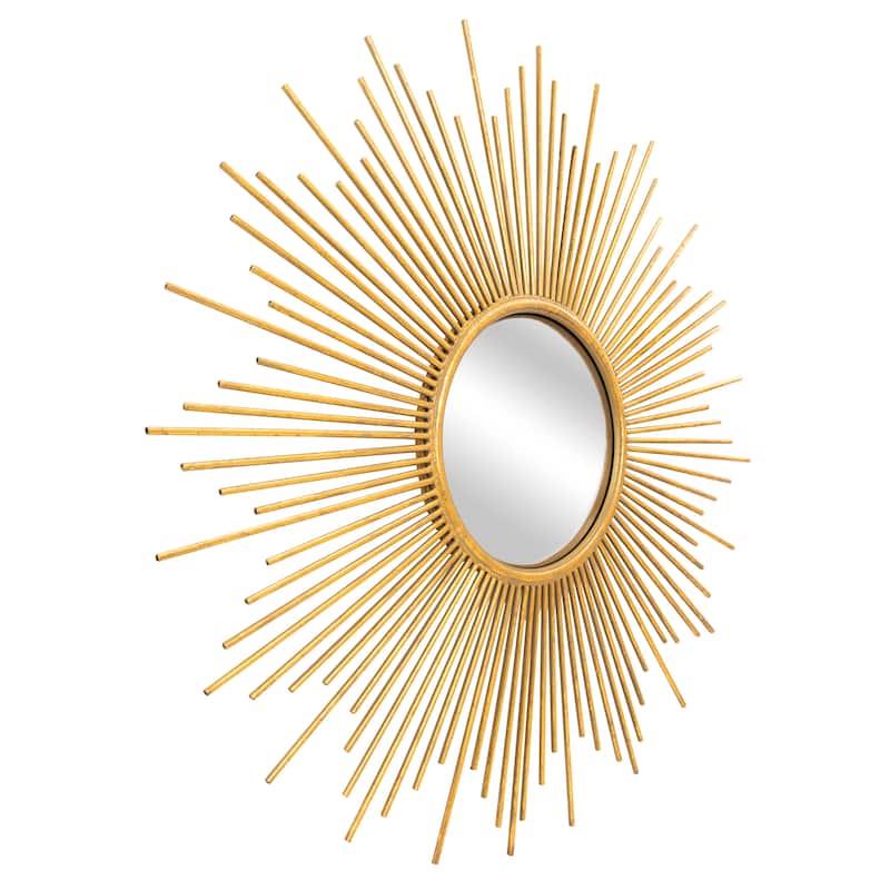 SAFAVIEH Kalie 41-inch Gold Sunburst Round Mirror - 40.5" W x 1.5" L x 40.5" H - 41Wx2Dx41H