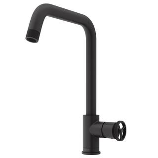 VIGO Cass Industrial 14" H Single Handle Kitchen Bar Faucet