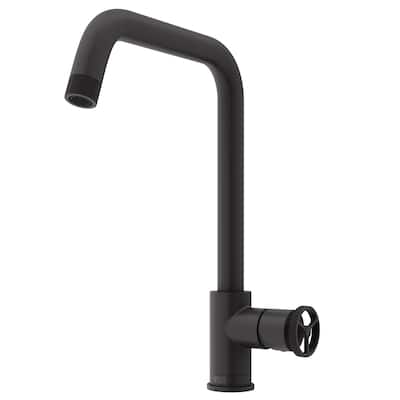 VIGO Cass Industrial 14" H Single Handle Kitchen Bar Faucet