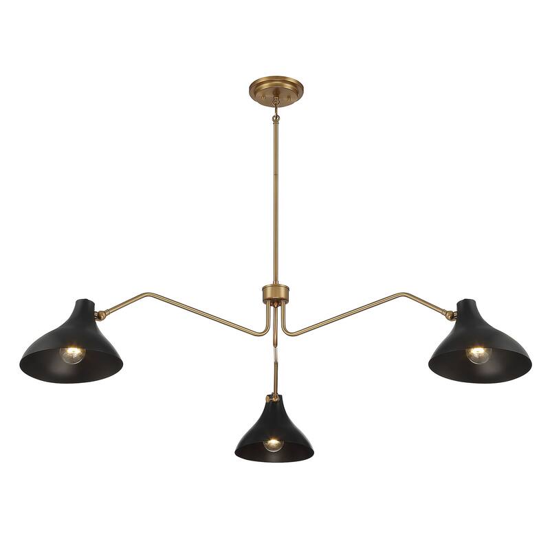 Bellevue SH7019 3 Light 55" Wide Chandelier