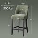 preview thumbnail 11 of 59, Upholstered Counter Height Bar Stools with wood legs for Kitchen Island Dining Room