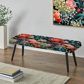 Designart - Coral Reef Corals Coastal Pattern - Coastal Upholstered ...