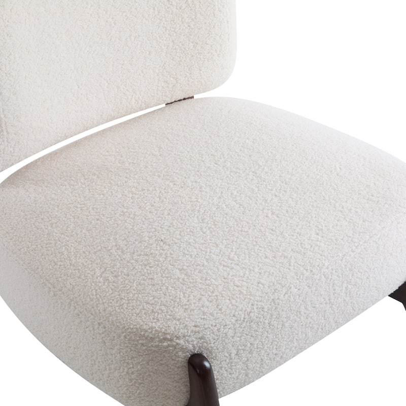 Modern Boucle Lounge Chair
