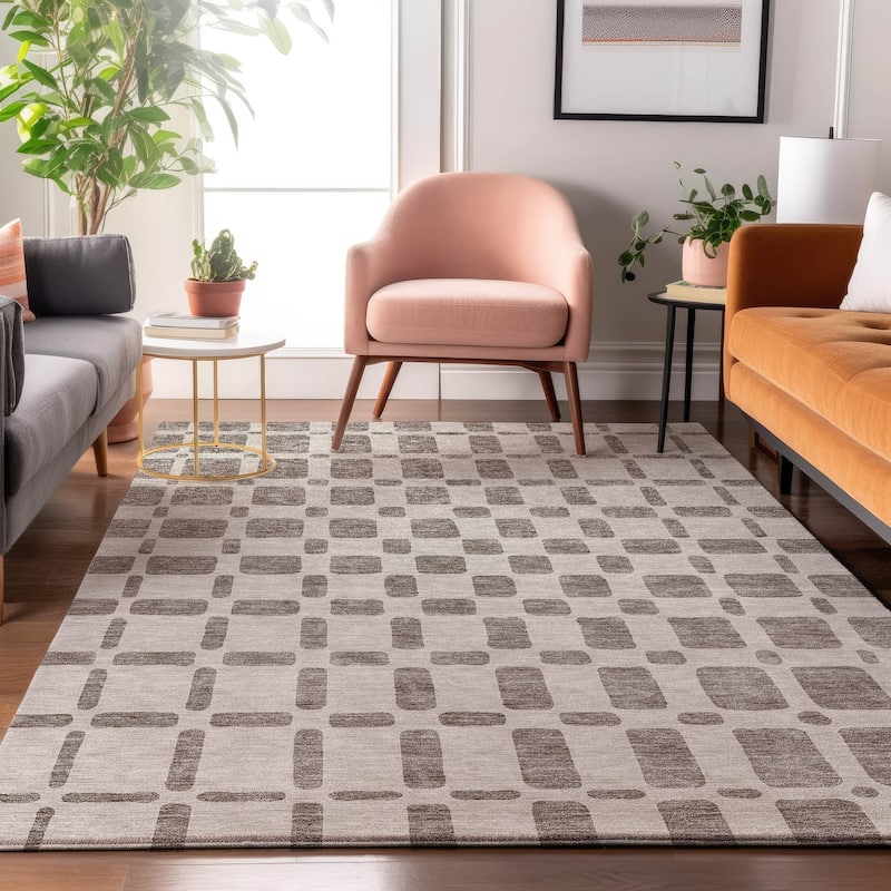 Premium Washable Super Soft Modern Hope Mayfield Rug - Taupe - 2'6" x 3'10"
