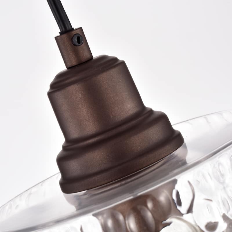 1-light Oil Rubbed Bronze Hanging Pendant