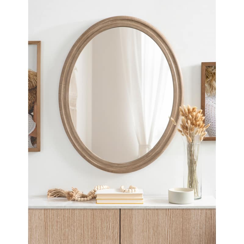 Kate and Laurel Mansell Oval Framed Wall Mirror