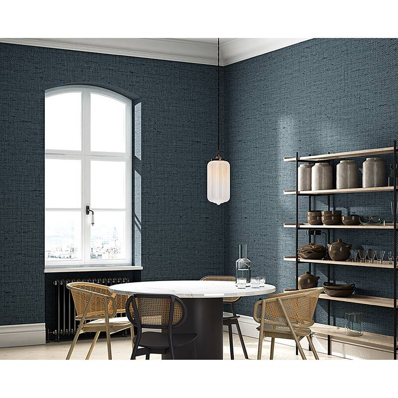 Linen Texture Vinyl Peel and Stick Wallpaper Roll, 2Ft x 33Ft/Roll