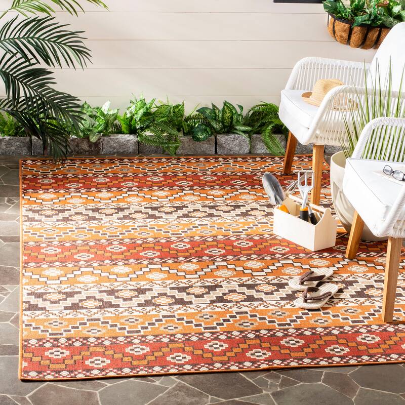 SAFAVIEH Veranda Rudy Indoor/ Outdoor Waterproof Patio Backyard Rug
