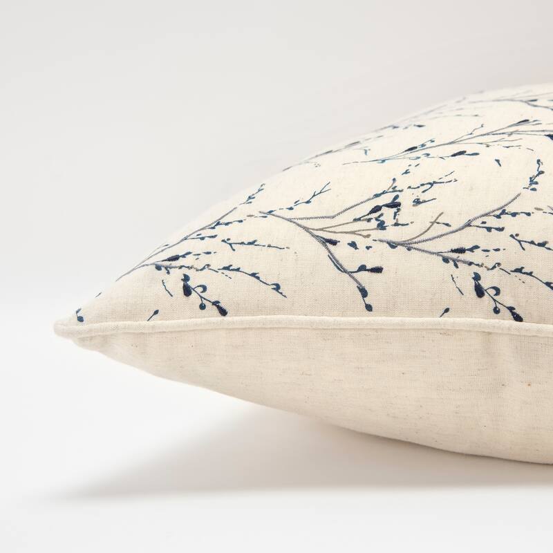 Rizzy Home Transitional Natural Poly Filled Decorative Pillow 20" x 20"