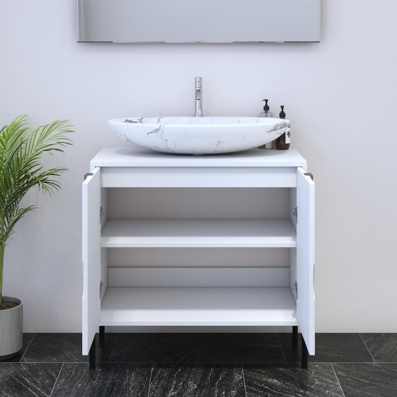 Teardrop 2D 80 Floating Bathroom Vanity (32" Width)
