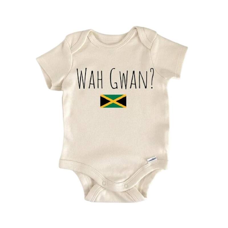 Jamaica - Baby Boy Girl Clothes Infant Bodysuit Funny Cute Newborn - Natural - 0-3M