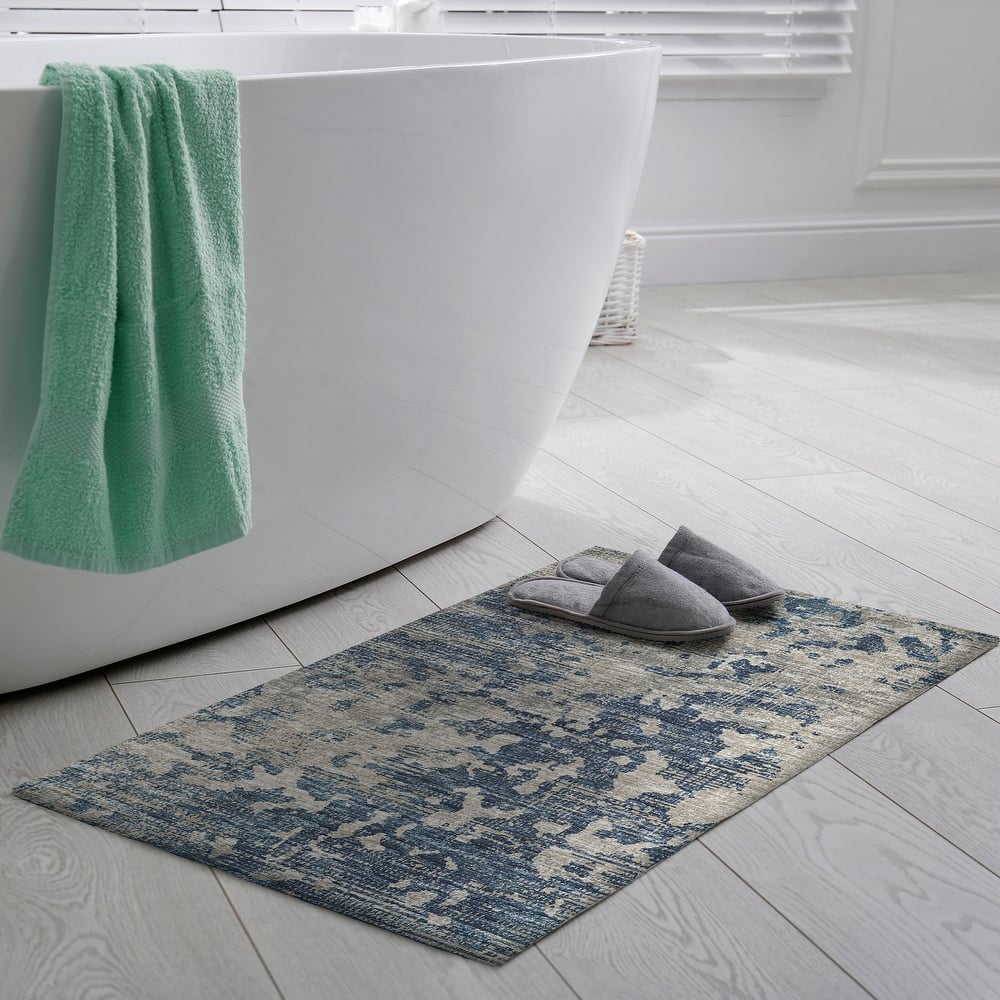 Indoor/ Outdoor Accord Modern Abstract Polyester Washable Rug New