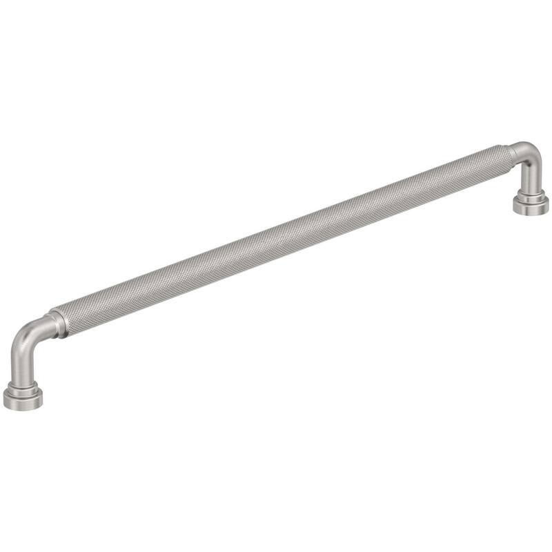 Amerock BP37688 Collet 12-5/8" Center to Center Knurled Handle Cabinet - Satin Nickel