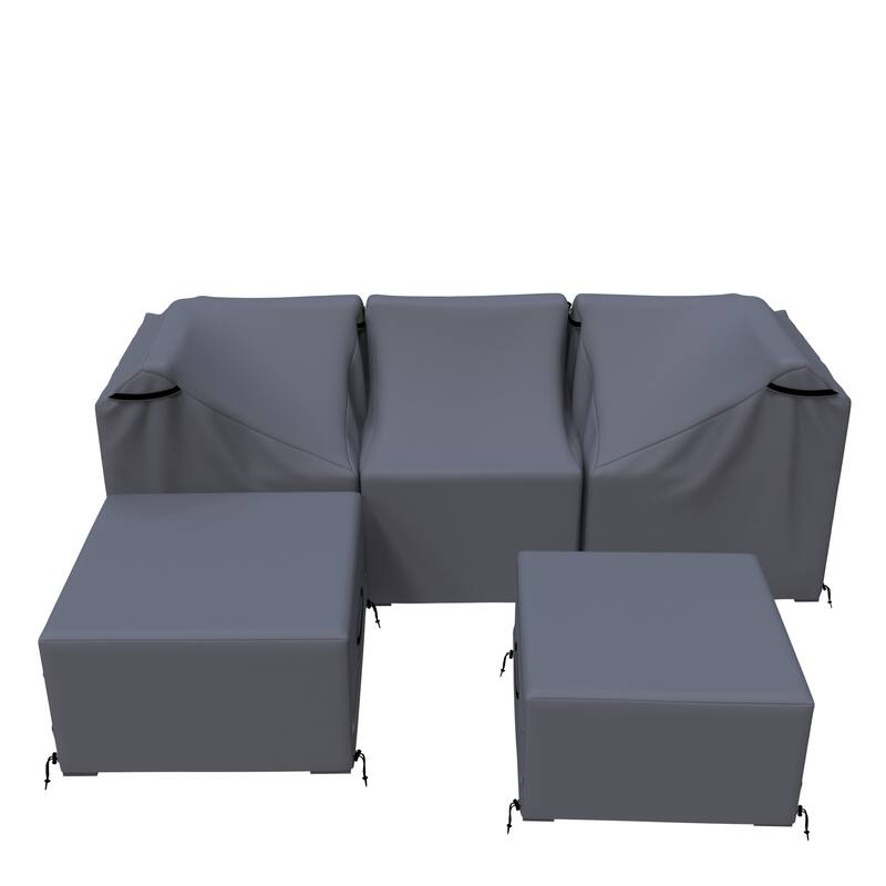 Forever Patio Outdoor Conversation Set Furniture Cover ( Set of 5 ) - 28 x 26 x 26