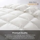 preview thumbnail 9 of 11, Lightweight to Heavyweight Premium White Goose Down Comforter Duvet Insert