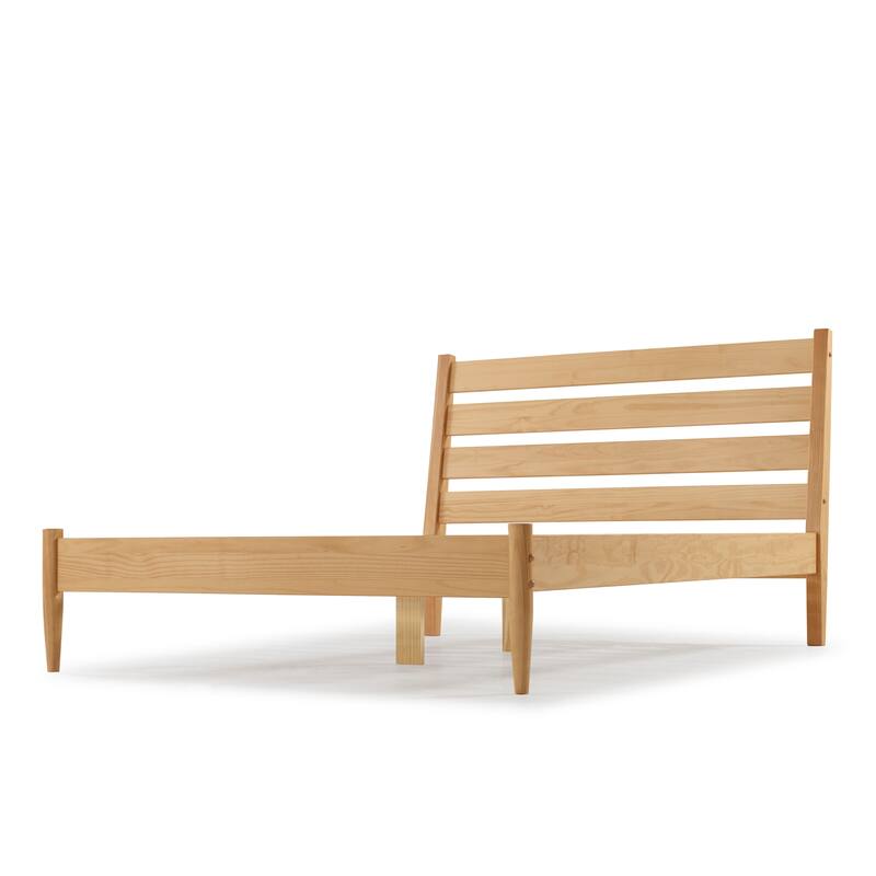 Mid-Century Modern Platform Bed - Queen Size