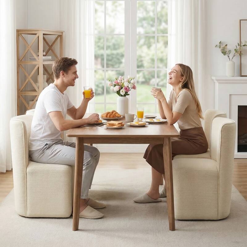 INK+IVY Lyra Dining Chair with Castors - N/A