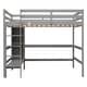 preview thumbnail 11 of 24, Full and Twin Size L-Shaped Metal Bunk Bed with Slide and Short Ladder, 4 Beds in 1 for Family or Guests