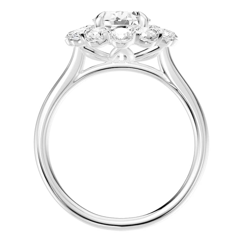 AEON Seraphine Spark Oval 2.50ct Lab Grown Diamond Cluster Double Halo Ring