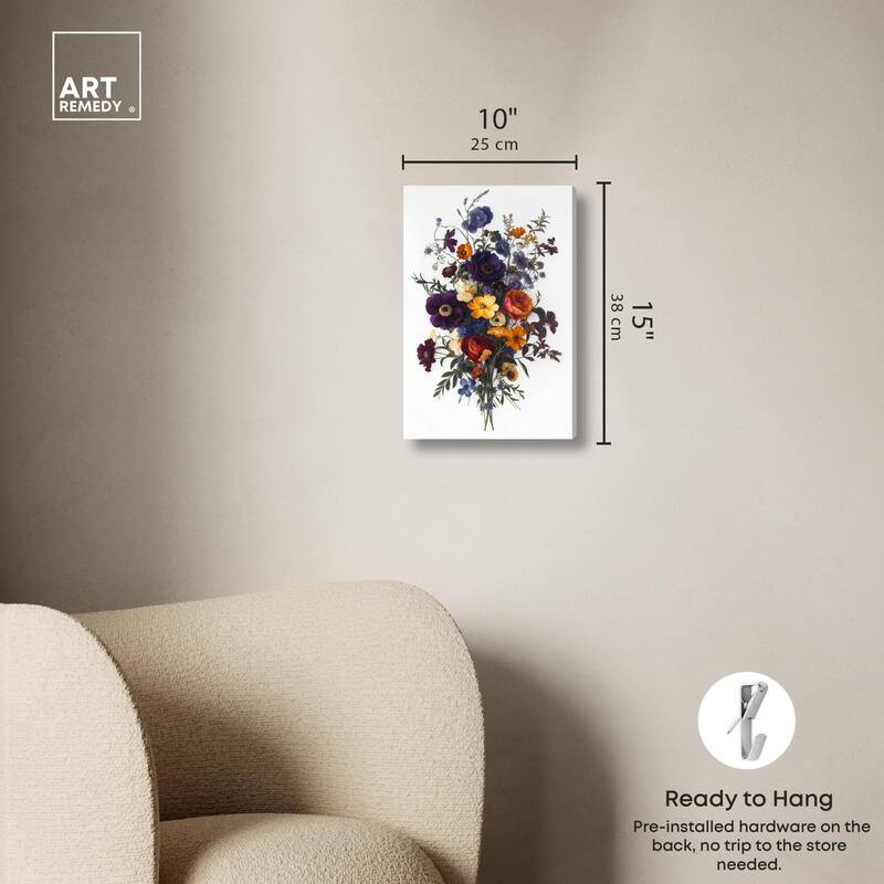 Regal Rose Riot III Canvas by Art Remedy, Gallery Wrapped