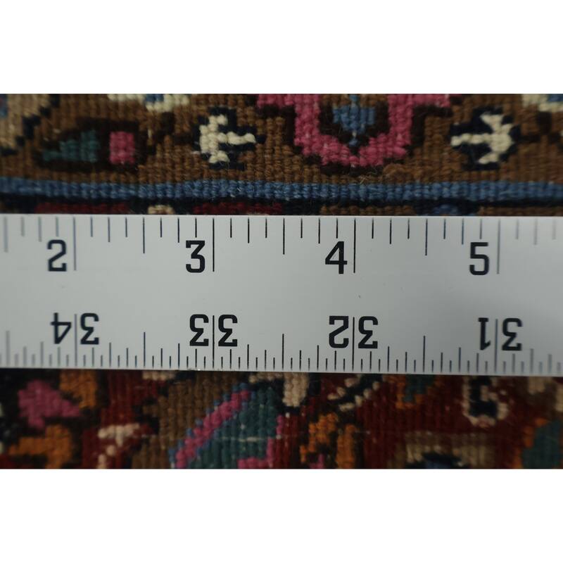 Hand Knotted Oriental 100% Wool Carpet Traditional All-Over Beige & Ivories Tabriz Area Rug - 6' 9'' X 6' 9''