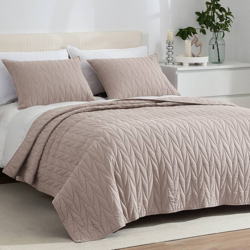 Cotton Reversible 3 Piece Quilt Set