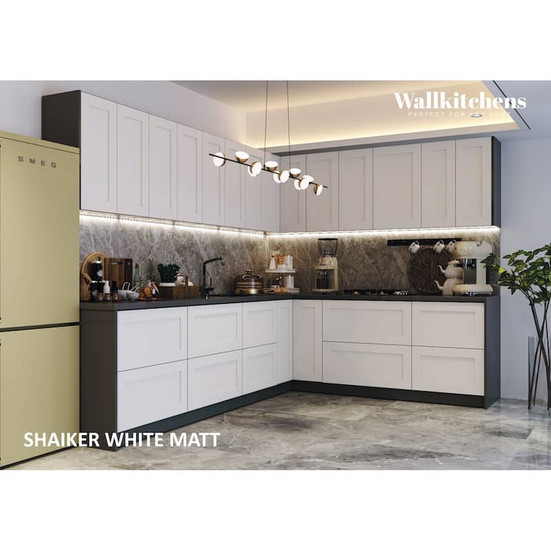 Kitchen Culinary Collection White Matte Color Base Size 10Ft Wide - 94x120