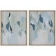 preview thumbnail 1 of 5, Uttermost Seabreeze Abstract Framed Canvas Prints Set/2