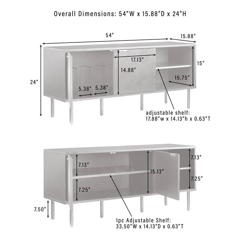Crosley Brody Record Storage Sideboard