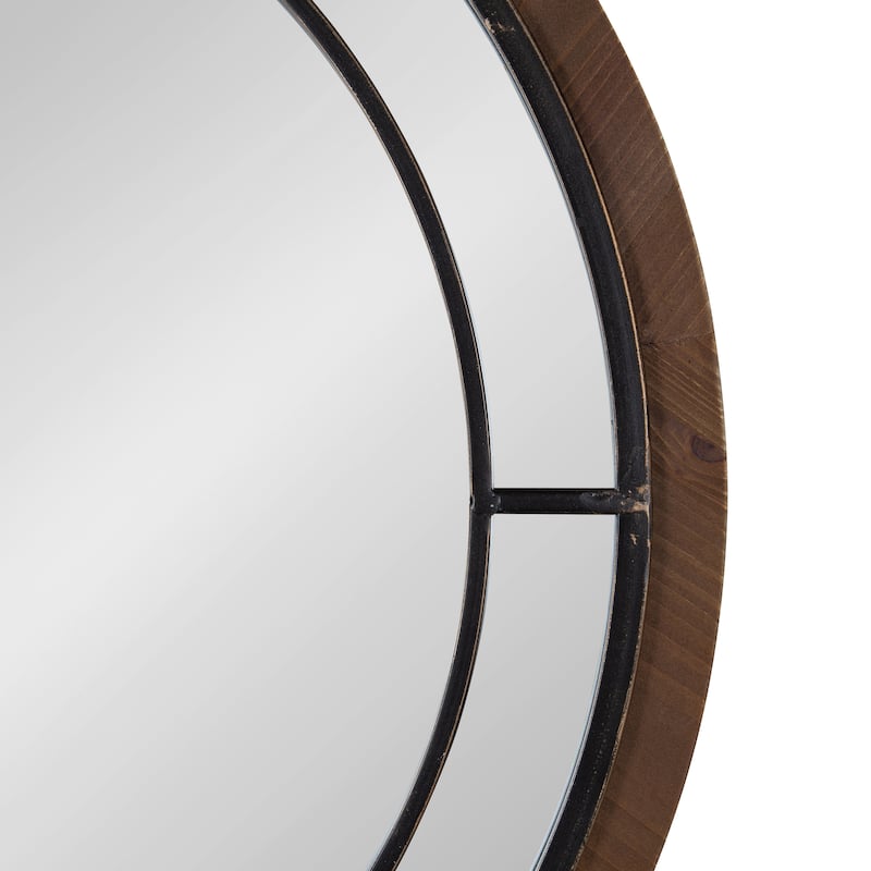 Kate and Laurel Audubon Round Framed Wall Mirror