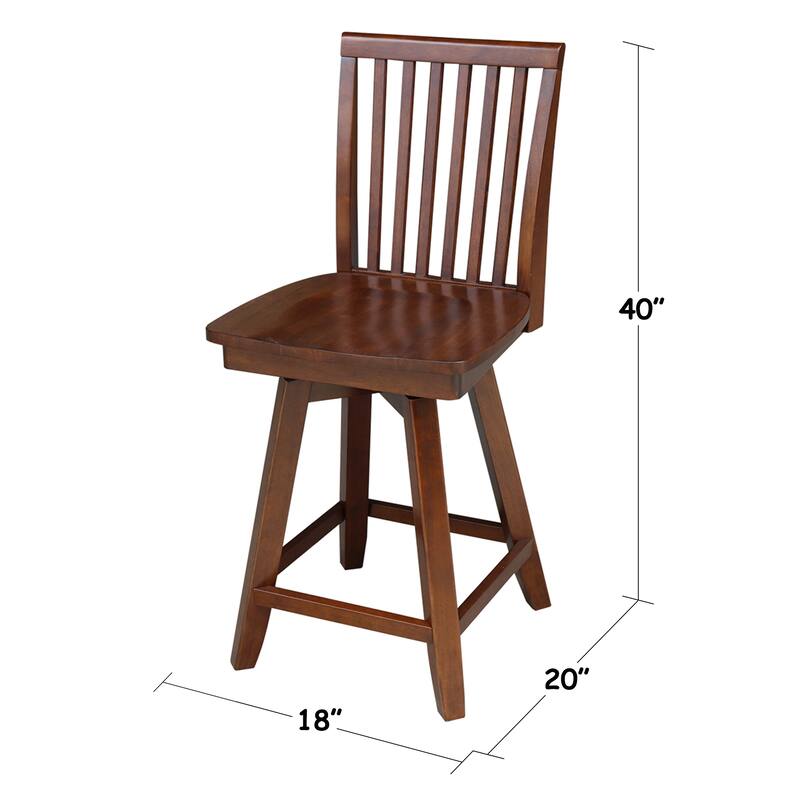 Porch & Den Pontalba Swivel Stool