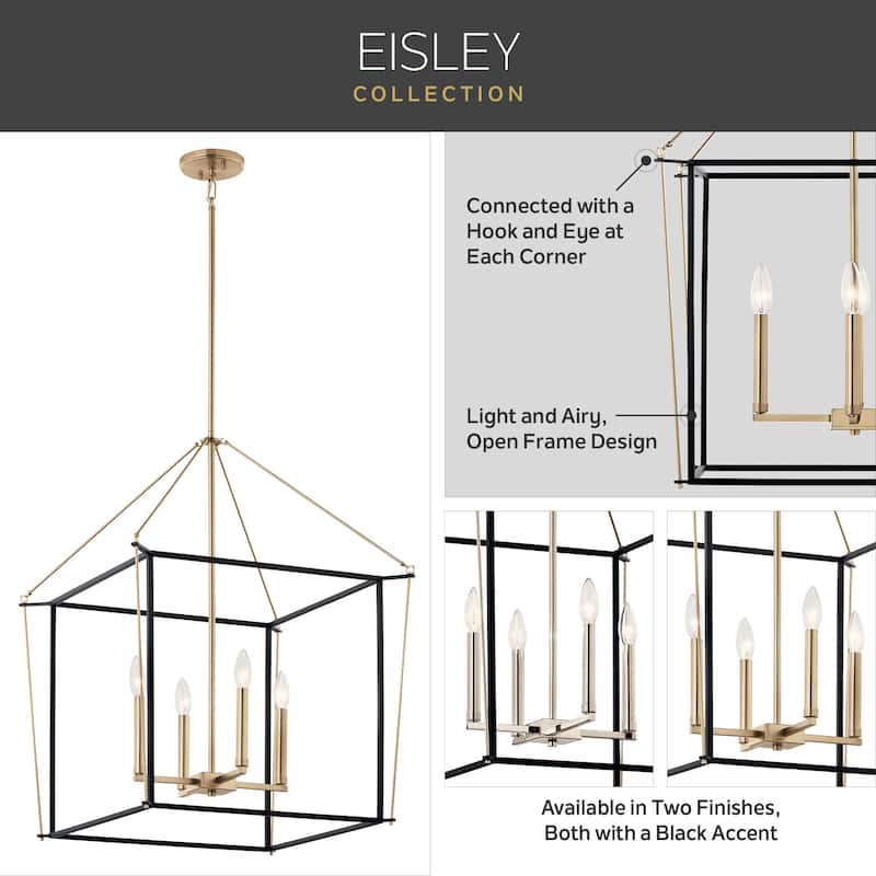 Kichler 52626 Eisley 4 Light 16" Wide Taper Candle Pendant