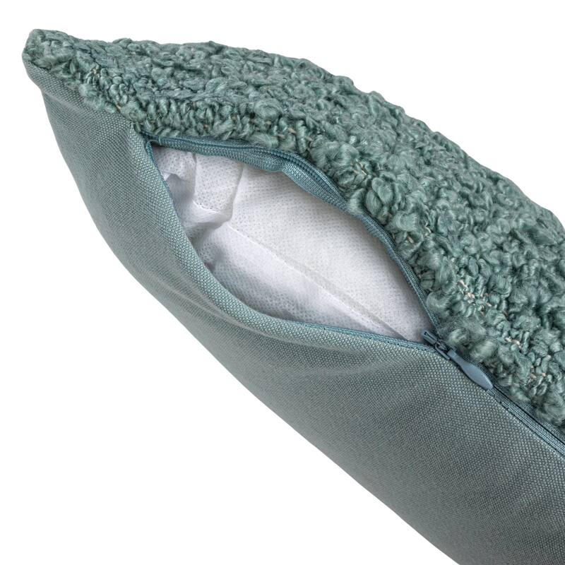 Hand-Woven Fabric Indoor/Outdoor Lumbar Pillow - 28.0"L x 12.0"W x 1.0"H