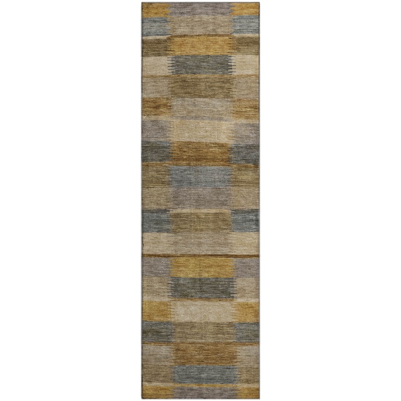 Premium Washable Super Soft Geo Stripe Mayfield Rug