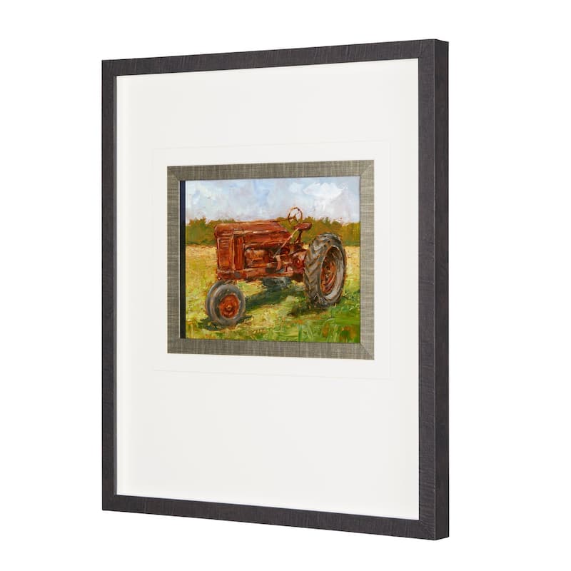 Rustic Tractors II Framed Art Print